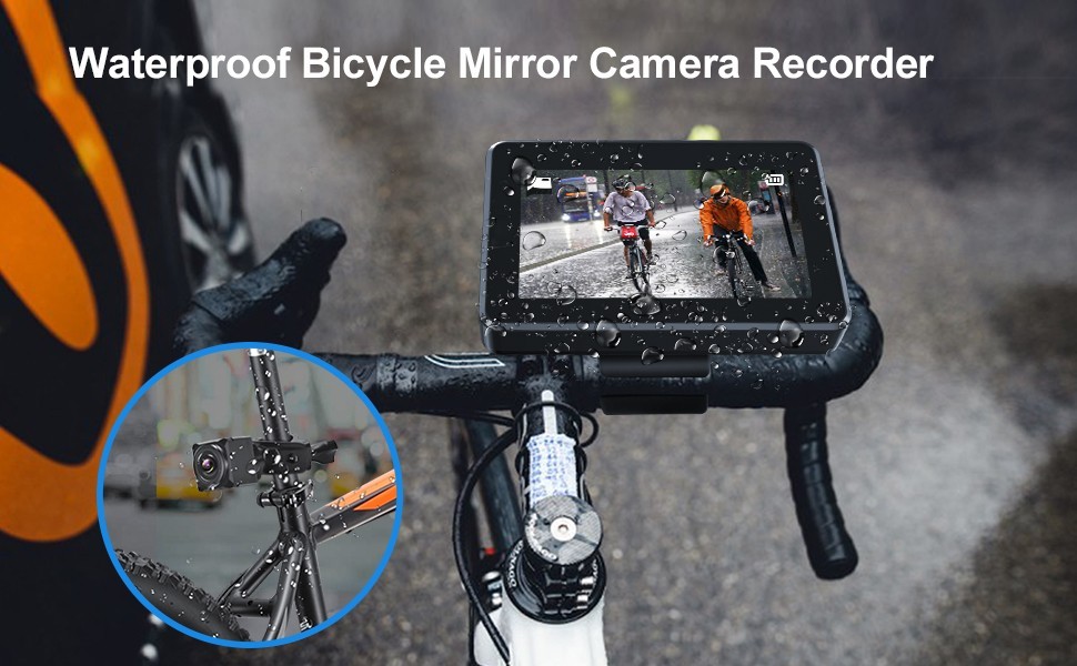 wodoodporna kamera rowerowa IP68 z zestawem monitora