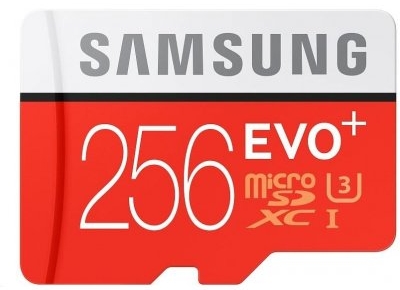 karta pamięci - karta microSD o pojemności 256 GB