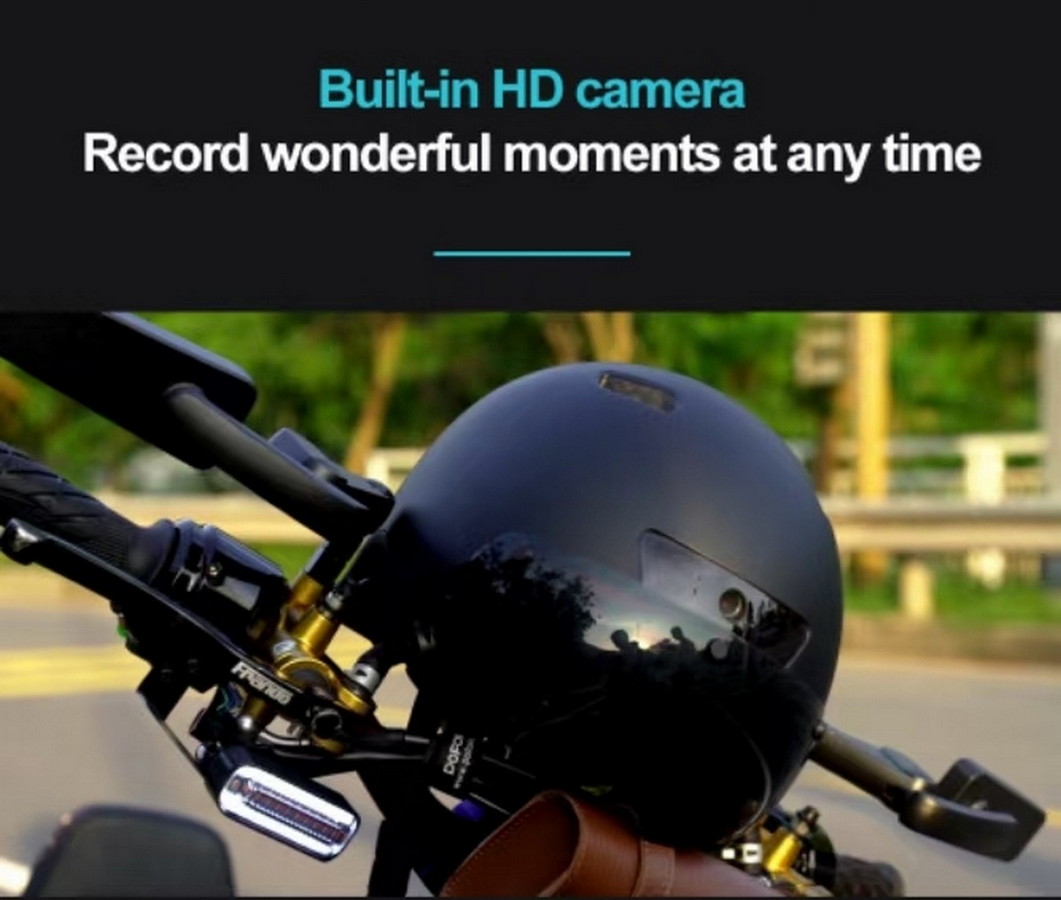 wbudowana kamera w kasku rowerowym z możliwością nagrywania