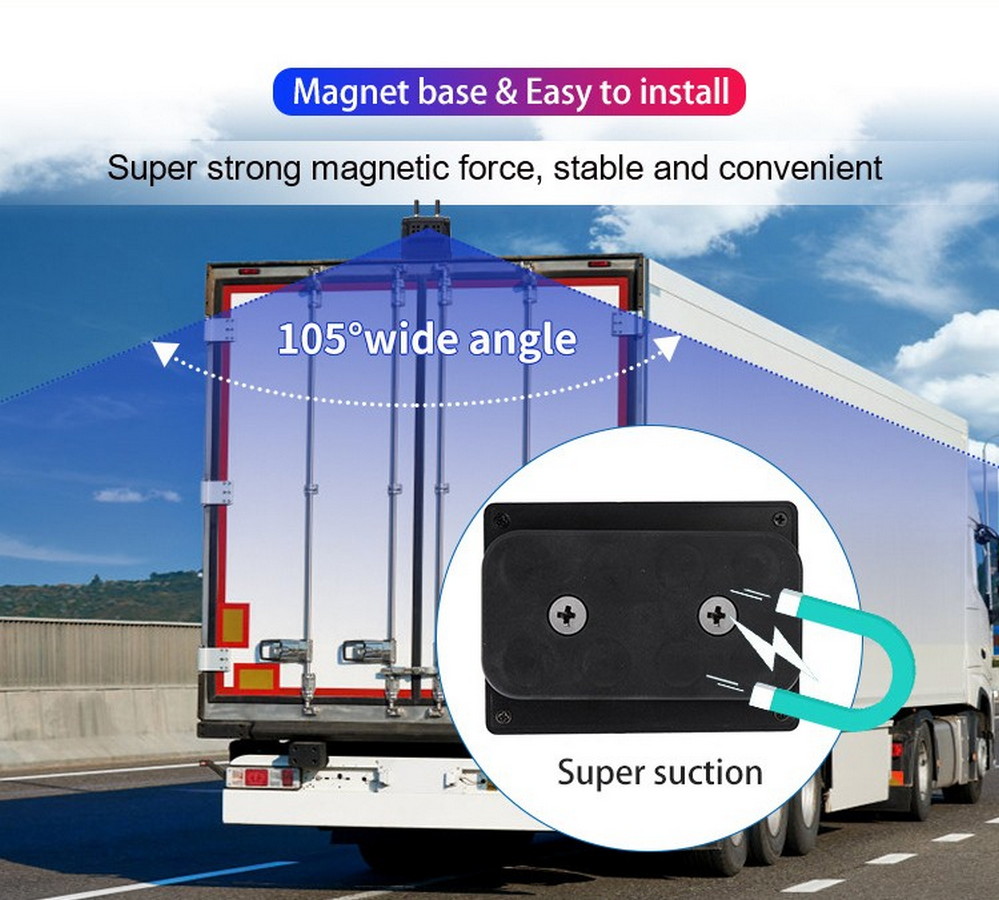 kamera wifi z magnesem do ciężarówki van