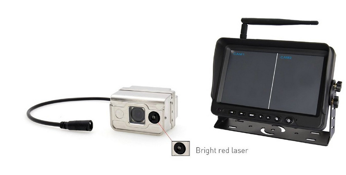 zestaw kamer bezpieczeństwa do wózka widłowego z laserem