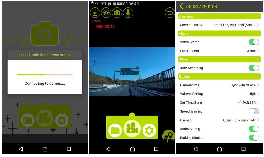 aplikacja od DOD Android/iOS - kamera samochodowa dod