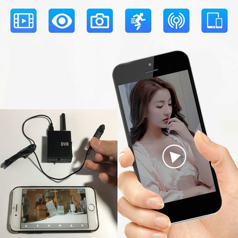 Monitorowanie kamerą otworkową mini Full HD za pośrednictwem telefonu komórkowego