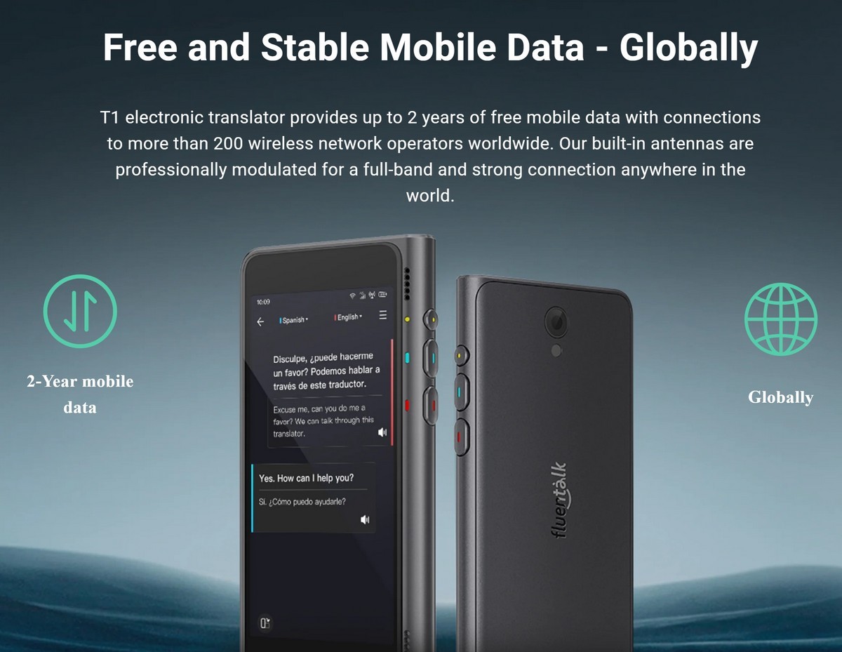 tłumacz - bezpłatna i stabilna mobilna transmisja danych - na całym świecie