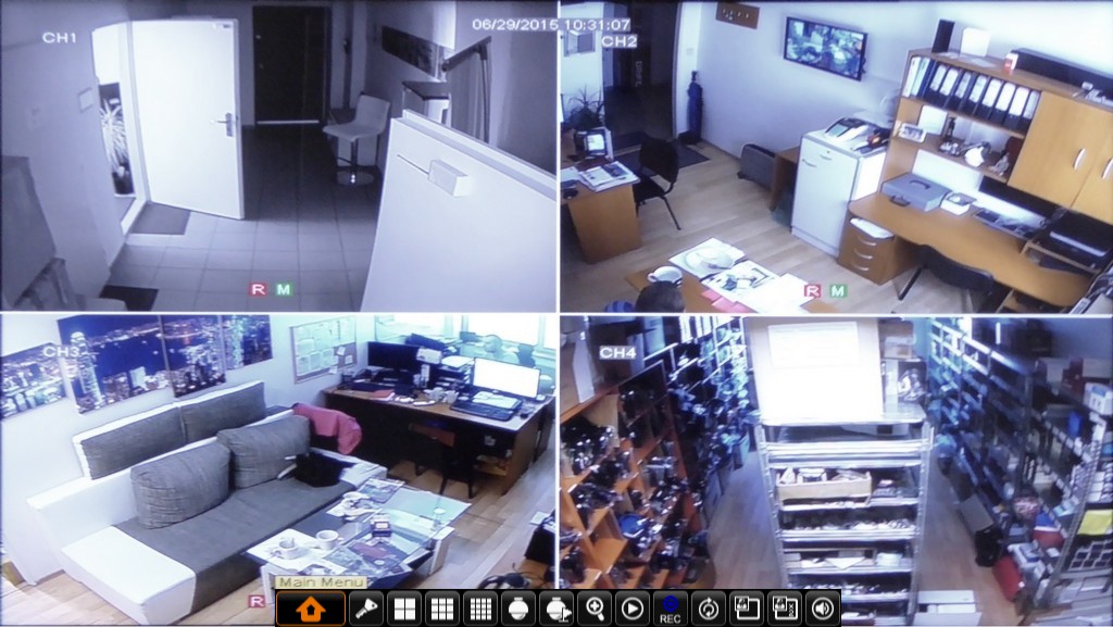 Ustawienia IQ DVR CCTV Nagrywanie na żywo