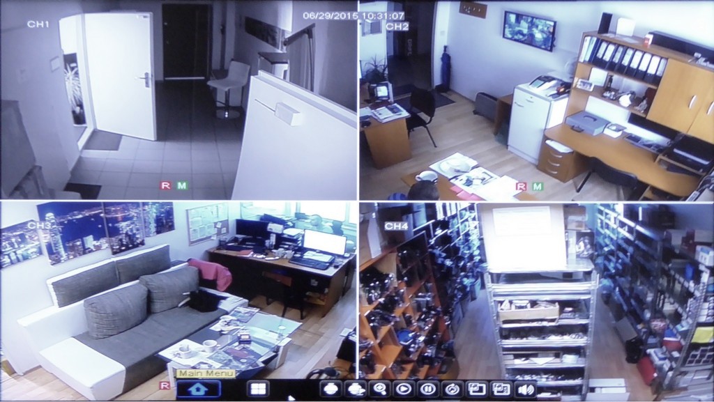 Ustawienia IQ DVR CCTV nagrywanie na żywo