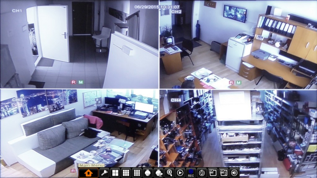Podgląd kamery DVR