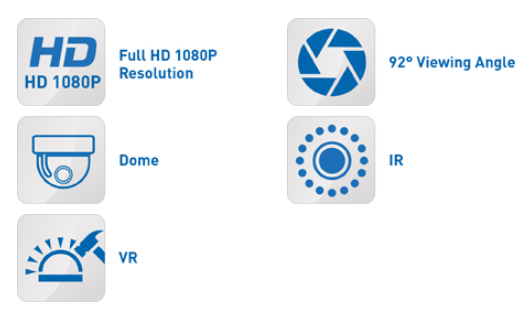 Dane techniczne Kamera XHC 1080 P