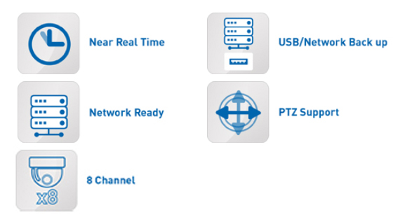 Specyfikacja oahd / DVR 8 pinów