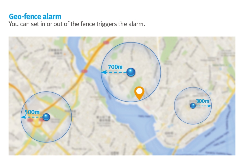 lokalizator GPS geofence