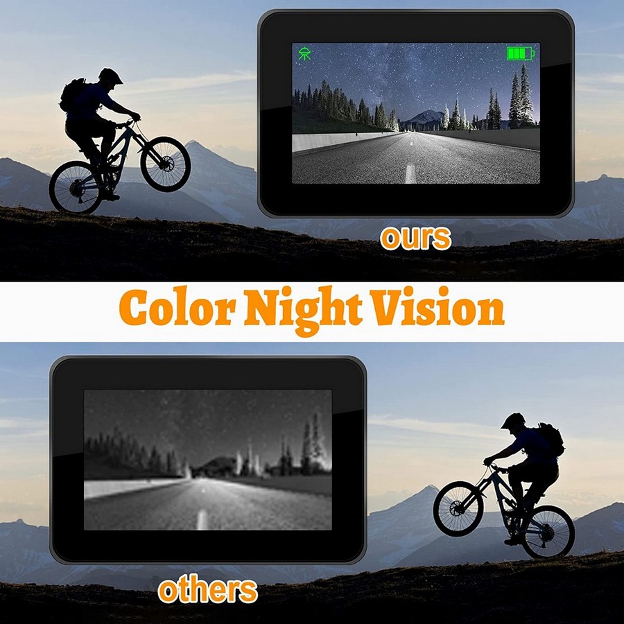 system kamer do rowerów, kolorowy noktowizor